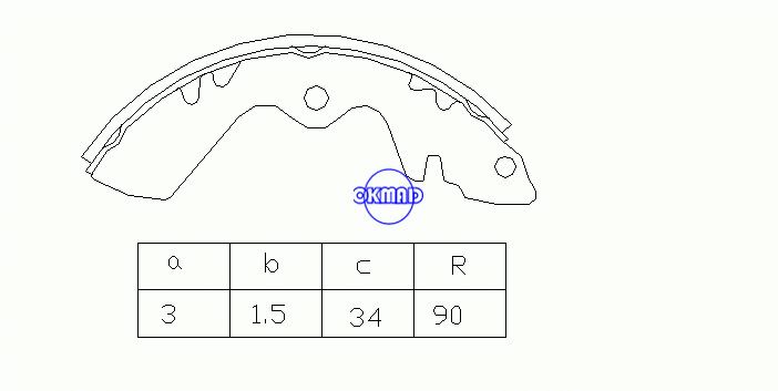 SUZUKI CARRY Box (0S) Drum Brake shoes OEM:52210-79030 MK9904 GS8247, OK-BS055